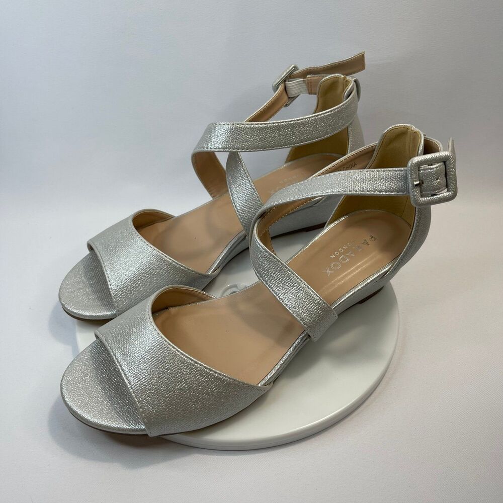 Paradox London Womens Jagger Wedges Strappy Ankle Strap | Women's 8